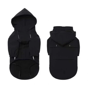 Bélelt kutya széldzseki, fekete, XL-es