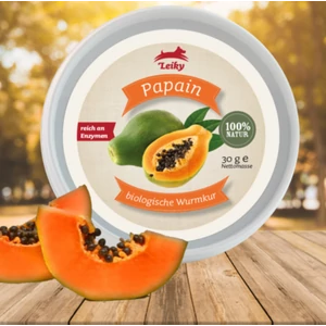 100% Papain - természetes védelem férgek ellen, Leiky