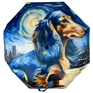 Van Gogh stílusú tacskó mintás összecsukható esernyő