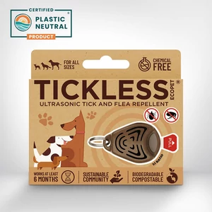 TICKLESS ECOPet - Vegyszermentes ultrahangos kullancs- és bolhariasztó medál lebomló burkolattal kutyáknak és macskáknak