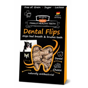 QCHEFS Dental Flips természetes fogtisztító a kellemetlen szájszag és fogkő ellen – kutyáknak