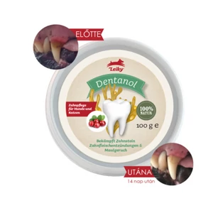 100% természetes fogkő, fogínygyulladás és szájszag elleni por kutyáknak és macskáknak, Leiky