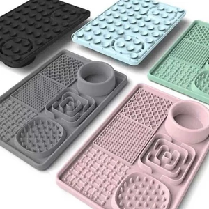 Extra Lick pad evéslassító tálca, többféle felülettel és víztartóval, szürke