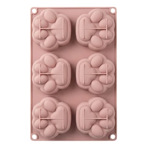 Fagyi készítő tappancs alakú szilikon forma (6 db-os)