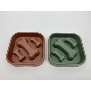 Habzsolásgátló kutyatál csont mintával