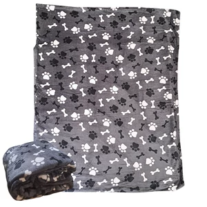 Csont mintás wellsoft pléd, 200 x 230 cm, szürke Csont mintás wellsoft pléd, 200 x 230 cm, szürke