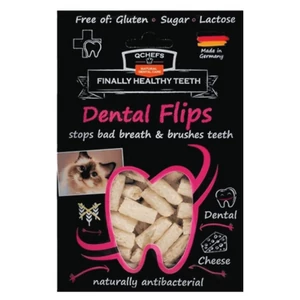 QCHEFS Dental Flips természetes fogtisztító a kellemetlen szájszag és fogkő ellen – macskáknak