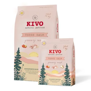 KIVO – Hidegen sajtolt Gabonamentes Száraztáp – Lazac 4kg