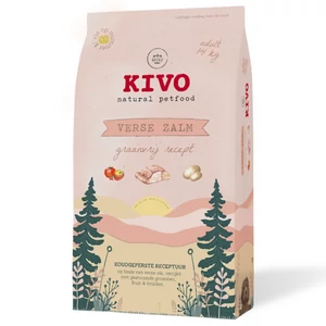 KIVO – Hidegen sajtolt Gabonamentes Száraztáp – Lazac 14kg