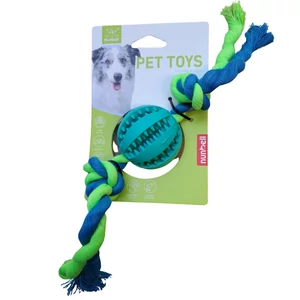 Denta Fun menta ízesítésű fogtisztító gumilabda kötéllel, 5 cm