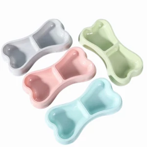 Csont alakú kutyatál, rózsaszín