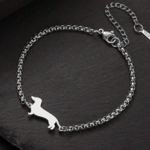 BASIC tacskó karkötő, ezüst