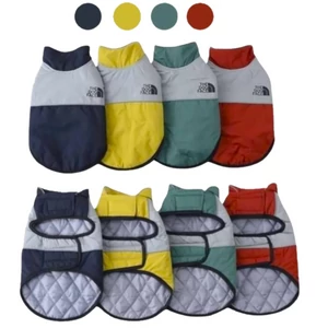 The DOG FACE tépőzáras kutyakabát, piros M-es