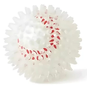 Kiharaphatatlan, fogtisztító, tüskés labda kutyáknak, 9 cm, baseball