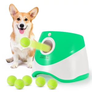 Automata labdakilövő gép, labdadobáló ügyességi játék - zöld