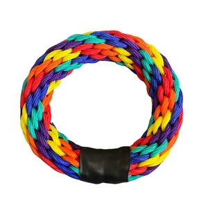 Színes kötélkarika kutyajáték, 15 cm