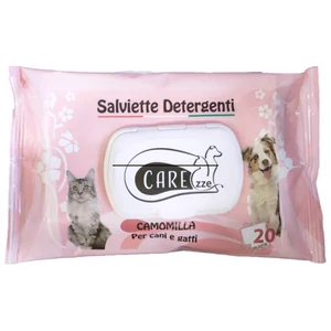 Carezze Kamillás illatú nedves törlőkendő kisállatoknak – 20 db