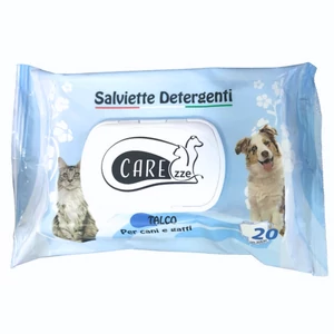 Carezze Púderes illatú nedves törlőkendő kisállatoknak – 20 db