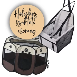 Helyhez szoktató otthoni és utazási csomag kisállatoknak