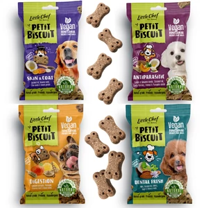 Little Chef funkcionális, vegán, gabonamentes kutyasnack csomag, 4x100 g