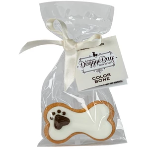DoggyeBag kézműves kutyakeksz- Csont formájú joghurtbevonatos keksz