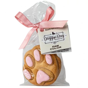 DoggyeBag kézműves kutyakeksz – joghurtbevonatos mancsfalat, rózsaszín