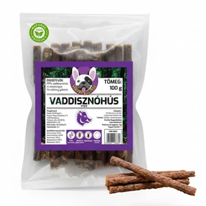 100% Természetes Vaddisznóhús stick, HAPPY BULLDOG