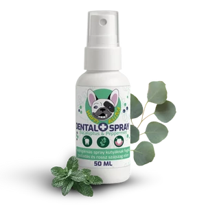 Happy Bulldog DENTAL SPRAY fogkő, gyulladás és rossz szájszag ellen, 50 ml