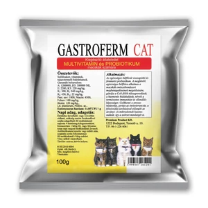 Gastroferm Pet macskáknak – multivitamin és probiotikum por