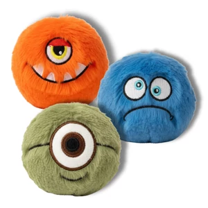 Sípos, extra strapabíró kutya labda csomag – plüss monster