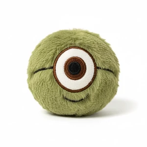 Sípos, extra strapabíró kutya labda – plüss monster, zöld