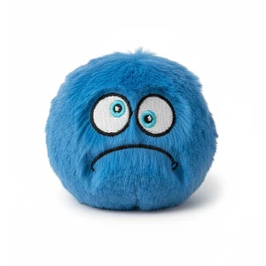 Sípos, extra strapabíró kutya labda – plüss monster, kék