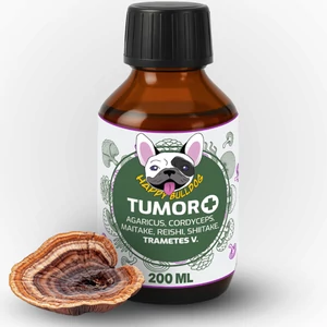 Happy Bulldog TUMOR + Lepketaplóval  Immunerősítő Gyógygombakivonat daganatos kutyáknak