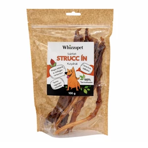 Whizzopet szárított strucc ín, 100%-ban természetes