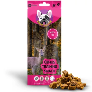 100% Természetes Őzhús training snack 60 g, HAPPY BULLDOG