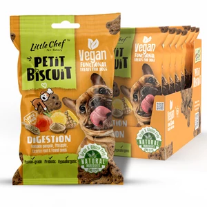 Little Chef emésztést támogató funkcionális vegán kutyasnack – gabonamentes, 100 g