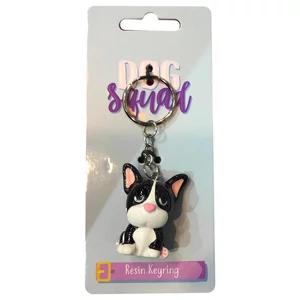 Kulcstartó, Rézina - Francia Bulldog - Kutyacsapat