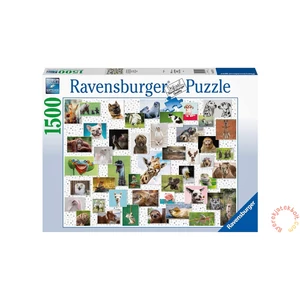 Ravensburger puzzle 1500 db-os – Vicces állatok kollázs
