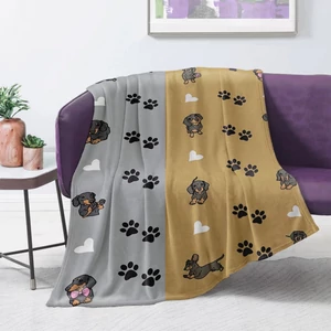 Prémium tacskó mintás pléd Prémium tacskó mintás pléd