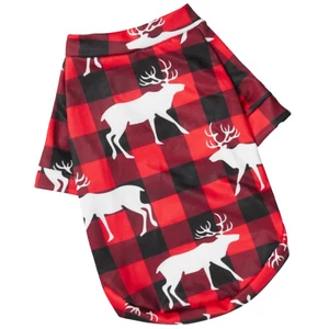 Kockás, rénszarvasos karácsonyi kutyapulcsi, több méretben