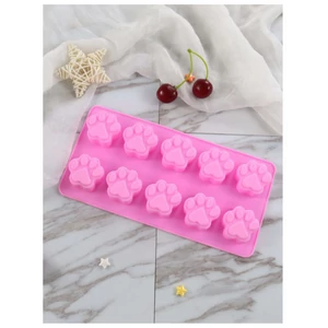 Szilikon csokoládé készítő forma, mancs mintás