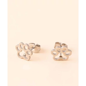 Mancs fülbevaló - ezüst színű