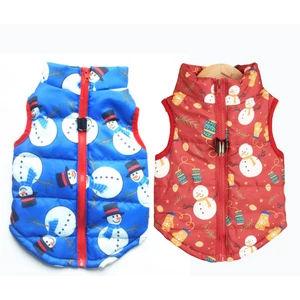 Vízálló téli kutyamellény, hóemberes, több színben és méretben