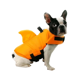 Cápauszonyos mentőmellény kutyák számára, narancssárga, XS-es (1-6 kg)