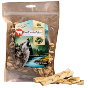 Teomann szárított fonott marhafejbőr,15cm - 5 db