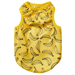 Trendi banános ujjatlan kutyapóló, XXL