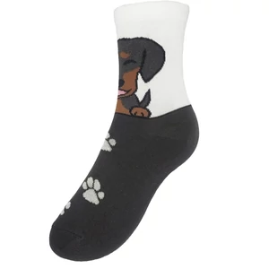 Tacskó arcképes zokni mancsokkal, 39-42-ig