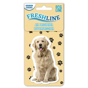 Golden retriever kutyás autóillatosító, karamell illattal