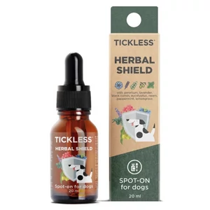Tickless® Herbal Shield Spot-on - 100% természetes illóolaj keverék kutyáknak