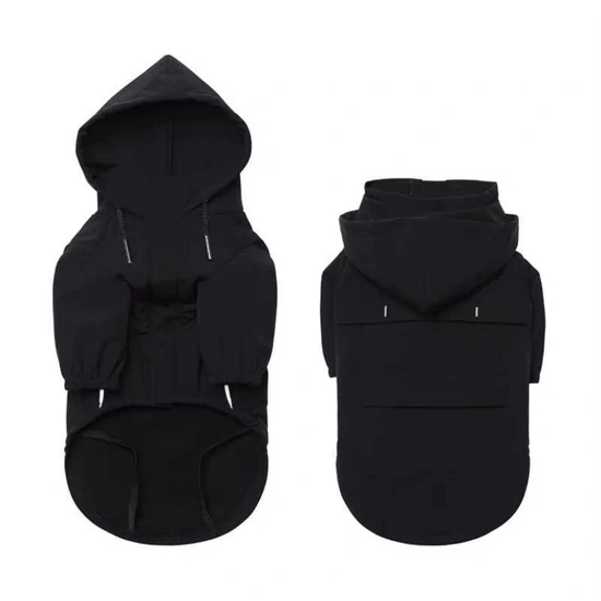 Bélelt kutya széldzseki, fekete, XL-es